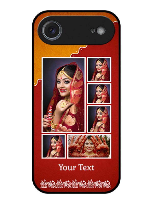Custom Apple iPhone 17 Air Custom Glass Phone Case - Wedding Pic Upload Design