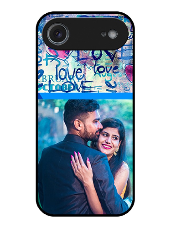Custom Apple iPhone 17 Air Custom Glass Phone Case - Colorful Love Design