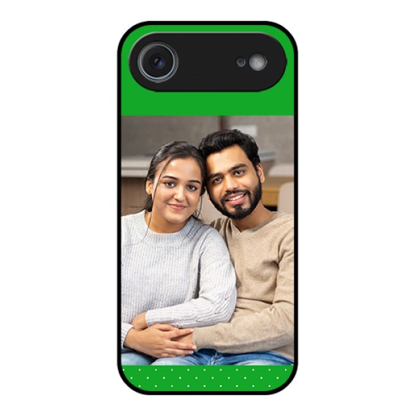 Apple iPhone 17 Air Custom Glass Phone Case - Green Pattern Design Apple iPhone 17 Air Custom Glass Phone Case - Green Pattern Design
