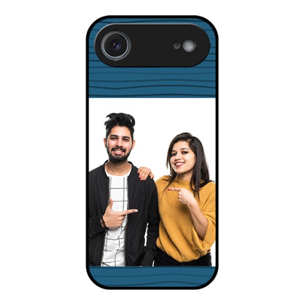 Apple iPhone 17 Air Custom Glass Phone Case - Blue Pattern Cover Design Apple iPhone 17 Air Custom Glass Phone Case - Blue Pattern Cover Design