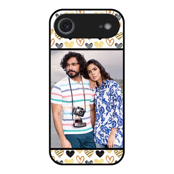 Apple iPhone 17 Air Custom Glass Phone Case - Love Symbol Design