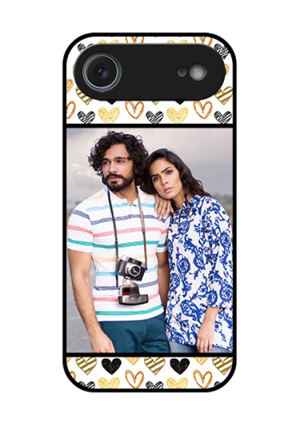 Apple iPhone 17 Air Custom Glass Phone Case - Love Symbol Design