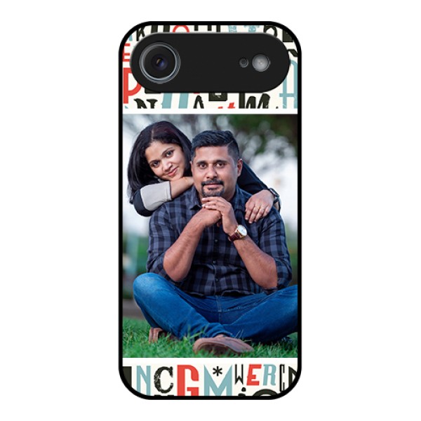 Apple iPhone 17 Air Custom Glass Phone Case - Alphabet Design Apple iPhone 17 Air Custom Glass Phone Case - Alphabet Design