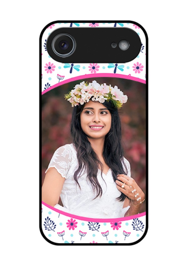 Apple iPhone 17 Air Custom Glass Phone Case - Colorful Flower Design