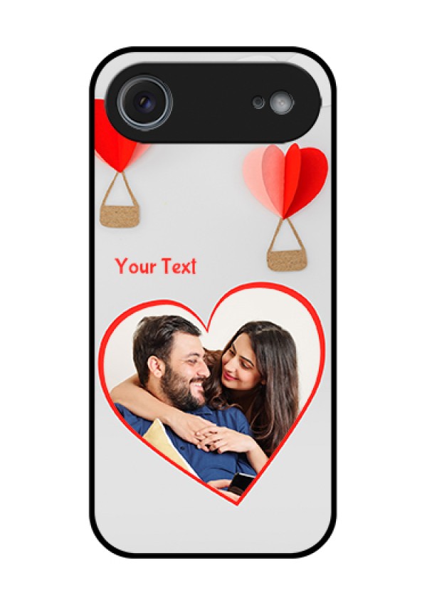Apple iPhone 17 Air Custom Glass Phone Case - Parachute Love Design