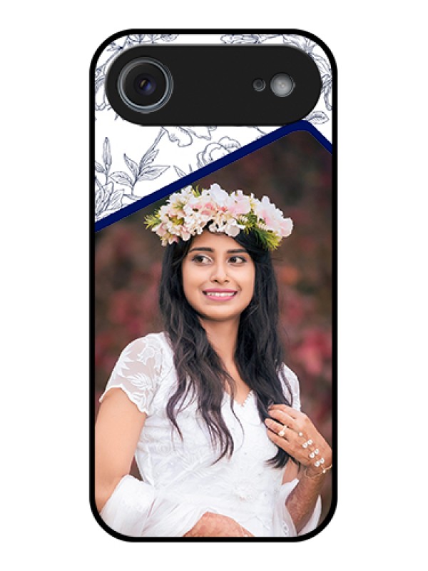 Custom Apple iPhone 17 Air Custom Glass Phone Case - Classy Floral Design