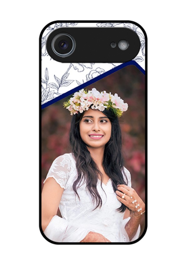 Apple iPhone 17 Air Custom Glass Phone Case - Classy Floral Design