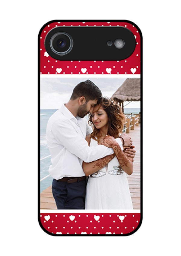 Apple iPhone 17 Air Custom Glass Phone Case - Hearts Mobile Case Design