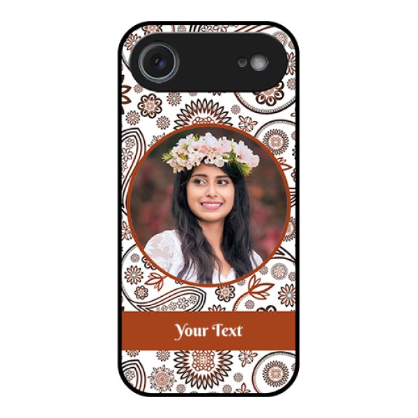 Apple iPhone 17 Air Custom Glass Phone Case - Abstract Flower Design
