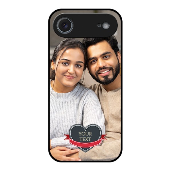Apple iPhone 17 Air Custom Glass Phone Case - Just Married Couple Design