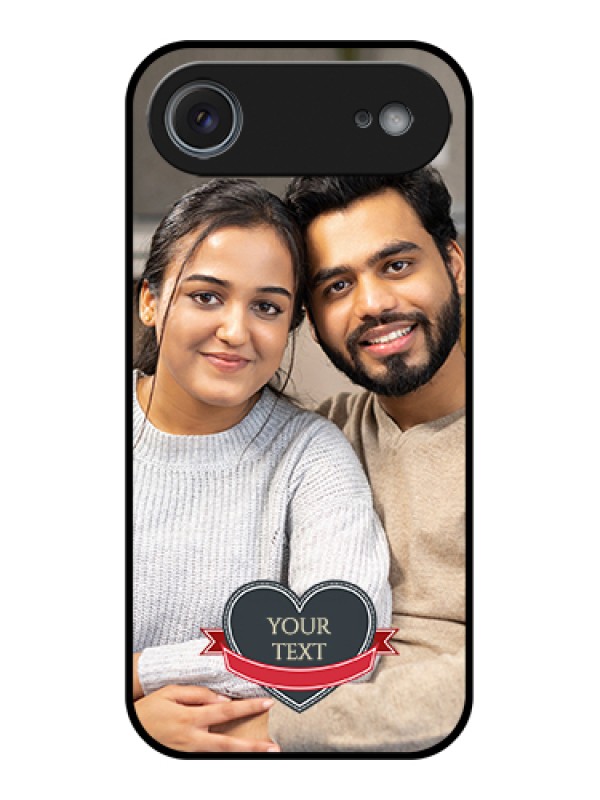 Custom Apple iPhone 17 Air Custom Glass Phone Case - Just Married Couple Design