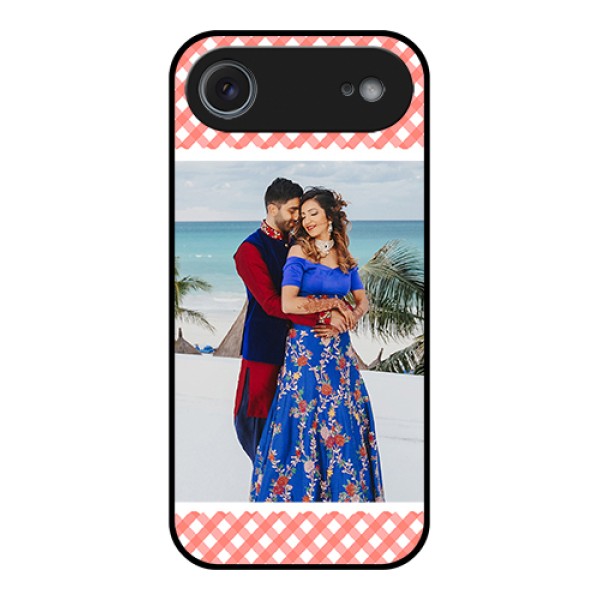 Apple iPhone 17 Air Custom Glass Phone Case - Pink Pattern Design Apple iPhone 17 Air Custom Glass Phone Case - Pink Pattern Design