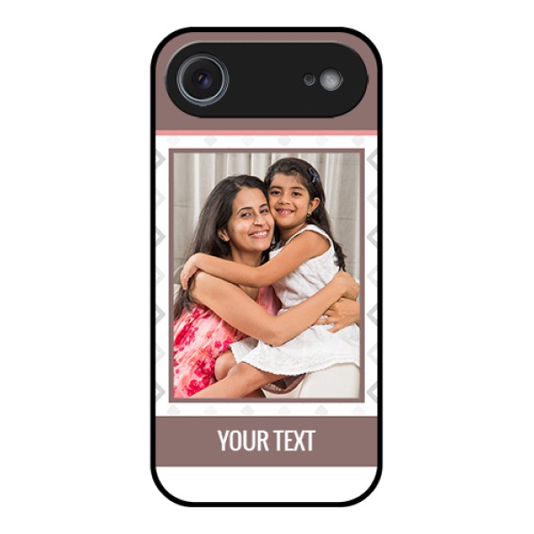 Apple iPhone 17 Air Custom Glass Phone Case - Simple Diamond Design