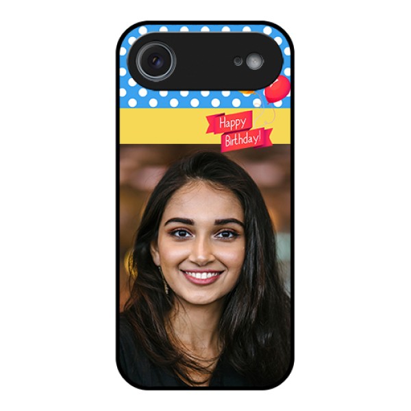 Apple iPhone 17 Air Custom Glass Phone Case - Happy Birthday Design Apple iPhone 17 Air Custom Glass Phone Case - Happy Birthday Design