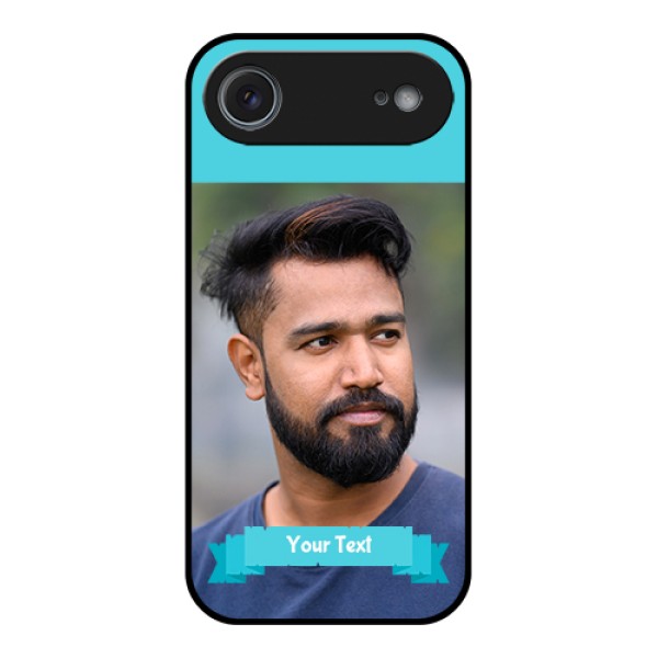 Apple iPhone 17 Air Custom Glass Phone Case - Blue Color Design Apple iPhone 17 Air Custom Glass Phone Case - Blue Color Design
