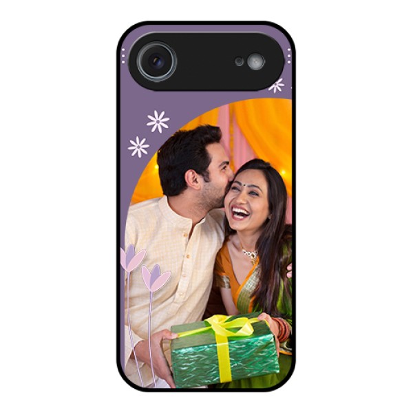 Apple iPhone 17 Air Custom Glass Phone Case - Lavender Flowers Design