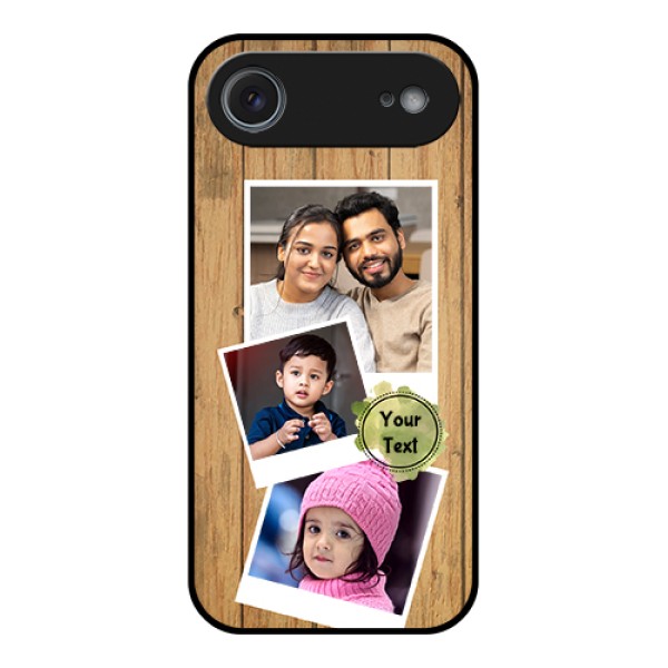 Apple iPhone 17 Air Custom Glass Phone Case - Wooden Texture Design Apple iPhone 17 Air Custom Glass Phone Case - Wooden Texture Design