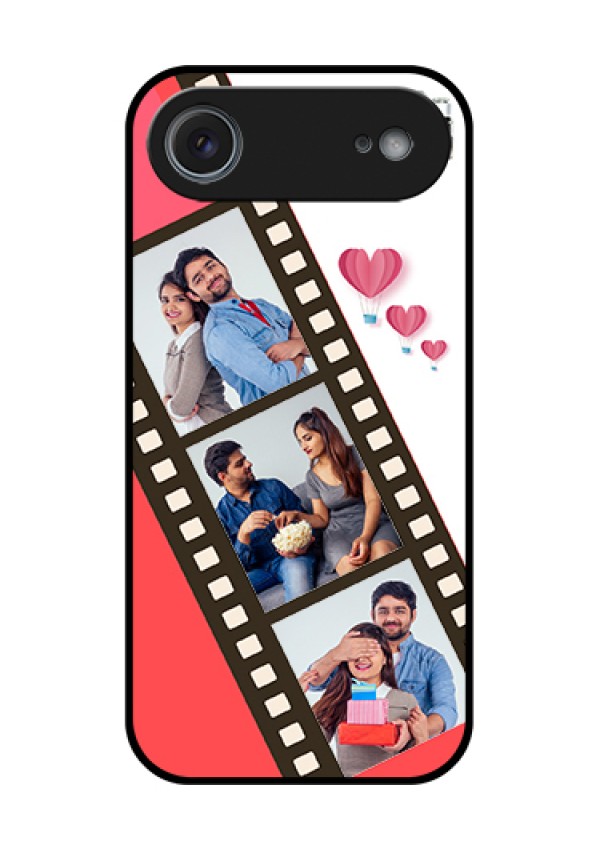 Apple iPhone 17 Air Custom Glass Phone Case - 3 Image Holder With Film Reel