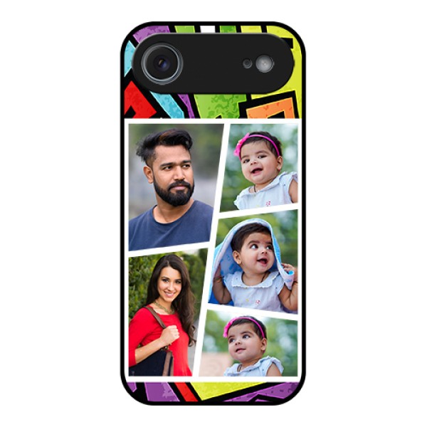 Apple iPhone 17 Air Custom Glass Phone Case - Graffiti Pattern Design