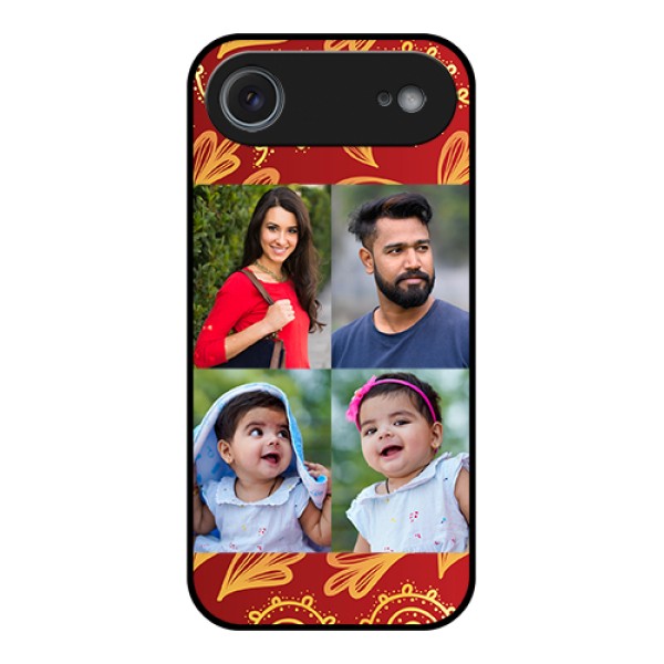 Apple iPhone 17 Air Custom Glass Phone Case - 4 Image Traditional Design