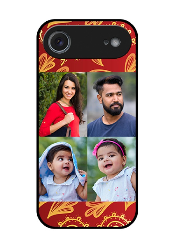 Apple iPhone 17 Air Custom Glass Phone Case - 4 Image Traditional Design