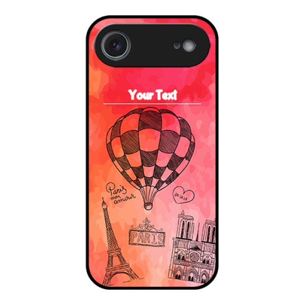 Apple iPhone 17 Air Custom Glass Phone Case - Paris Theme Design Apple iPhone 17 Air Custom Glass Phone Case - Paris Theme Design