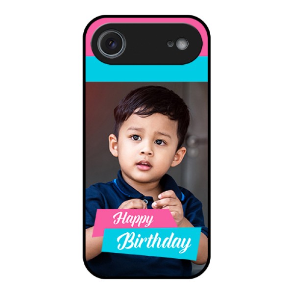 Apple iPhone 17 Air Custom Glass Phone Case - Image Holder With 2 Color Design Apple iPhone 17 Air Custom Glass Phone Case - Image Holder With 2 Color Design