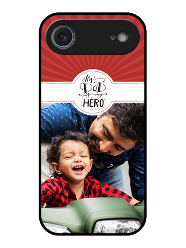 Custom Apple iPhone 17 Air Custom Glass Phone Case - My Dad Hero Design