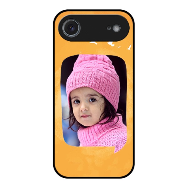 Apple iPhone 17 Air Custom Glass Phone Case - Water Color Design With Bird Icons Apple iPhone 17 Air Custom Glass Phone Case - Water Color Design With Bird Icons