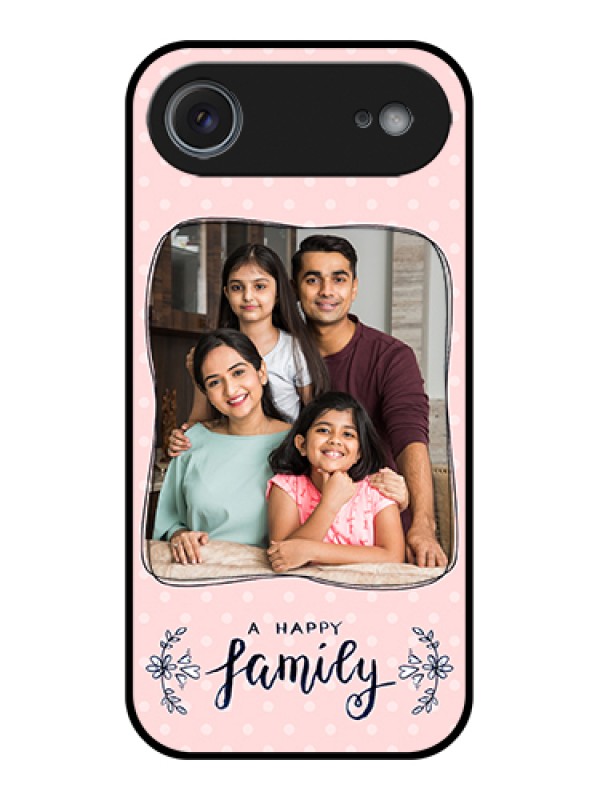 Custom Apple iPhone 17 Air Custom Glass Phone Case - Family With Dots Design