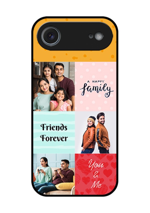 Apple iPhone 17 Air Custom Glass Phone Case - Images With Quotes Design