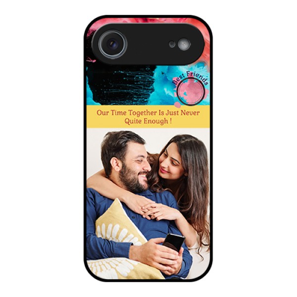 Apple iPhone 17 Air Custom Glass Phone Case - Quote With Acrylic Painting Design Apple iPhone 17 Air Custom Glass Phone Case - Quote With Acrylic Painting Design