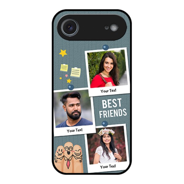 Apple iPhone 17 Air Custom Glass Phone Case - Sticky Frames And Friendship Design Apple iPhone 17 Air Custom Glass Phone Case - Sticky Frames And Friendship Design