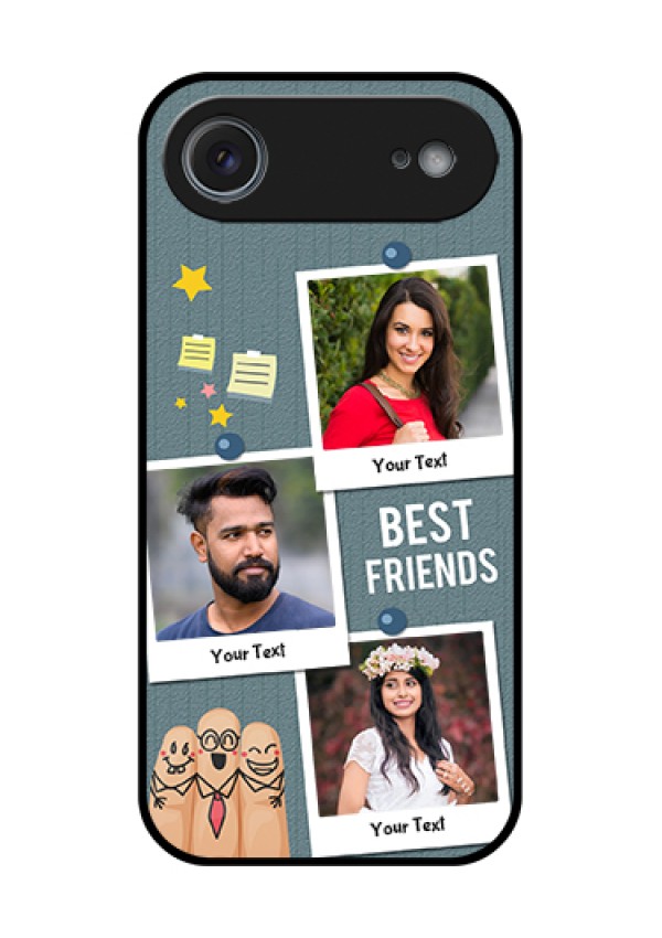 Apple iPhone 17 Air Custom Glass Phone Case - Sticky Frames And Friendship Design