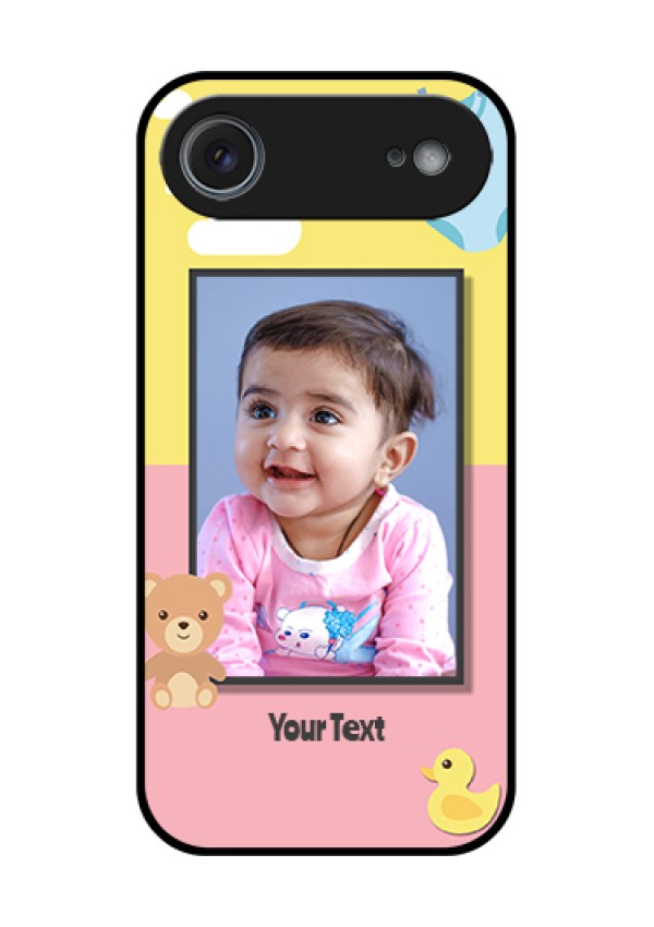 Apple iPhone 17 Air Custom Glass Phone Case - Kids 2 Color Design