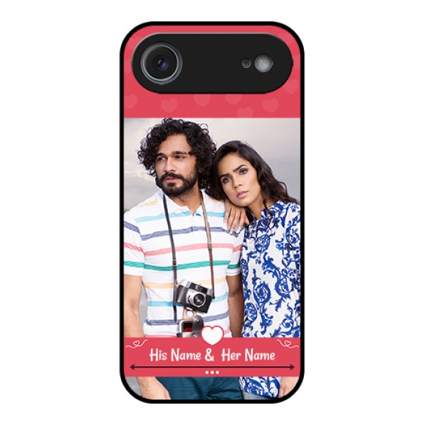 Apple iPhone 17 Air Custom Glass Phone Case - Simple Love Design Apple iPhone 17 Air Custom Glass Phone Case - Simple Love Design