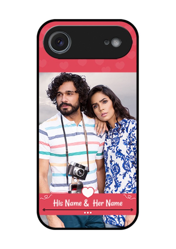 Apple iPhone 17 Air Custom Glass Phone Case - Simple Love Design