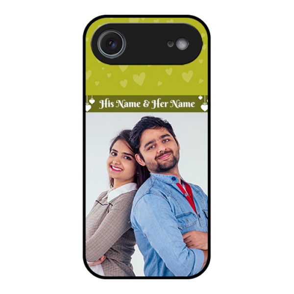 Apple iPhone 17 Air Custom Glass Phone Case - You & Me Heart Design