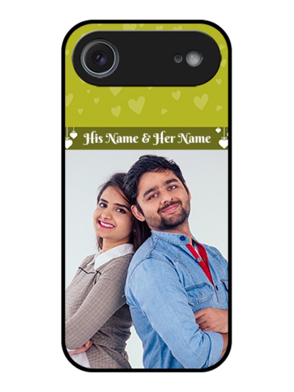 Custom Apple iPhone 17 Air Custom Glass Phone Case - You & Me Heart Design