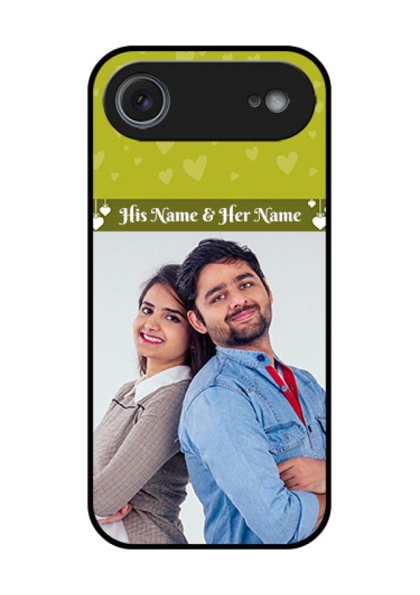 Apple iPhone 17 Air Custom Glass Phone Case - You & Me Heart Design