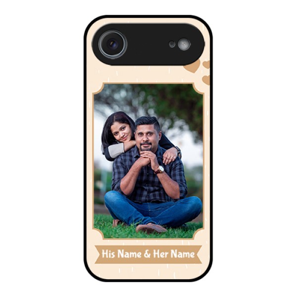 Apple iPhone 17 Air Custom Glass Phone Case - With Confetti Love Design Apple iPhone 17 Air Custom Glass Phone Case - With Confetti Love Design