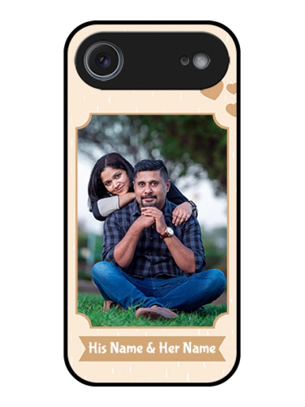 Custom Apple iPhone 17 Air Custom Glass Phone Case - With Confetti Love Design