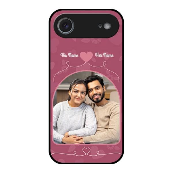 Apple iPhone 17 Air Custom Glass Phone Case - Love Floral Design Apple iPhone 17 Air Custom Glass Phone Case - Love Floral Design