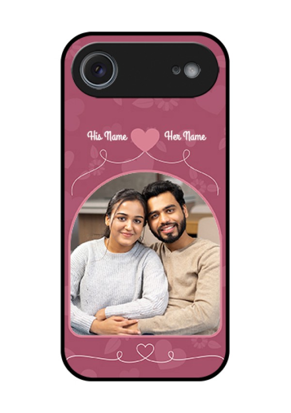 Apple iPhone 17 Air Custom Glass Phone Case - Love Floral Design