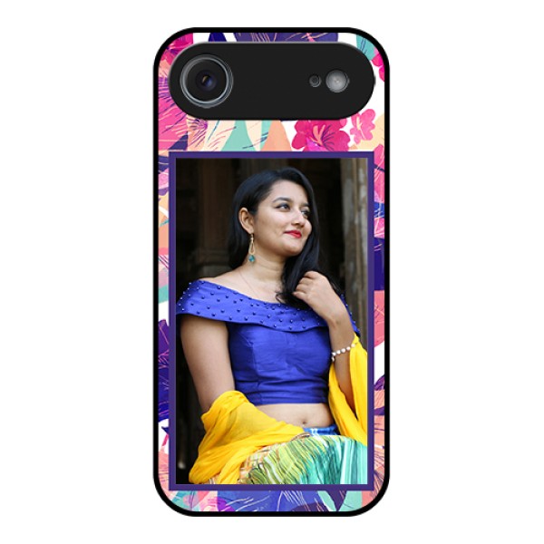Apple iPhone 17 Air Custom Glass Phone Case - Abstract Floral Design Apple iPhone 17 Air Custom Glass Phone Case - Abstract Floral Design
