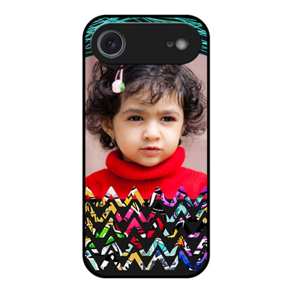 Apple iPhone 17 Air Custom Glass Phone Case - Neon Abstract Design