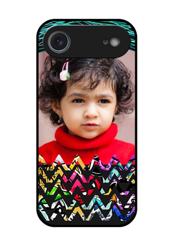 Apple iPhone 17 Air Custom Glass Phone Case - Neon Abstract Design