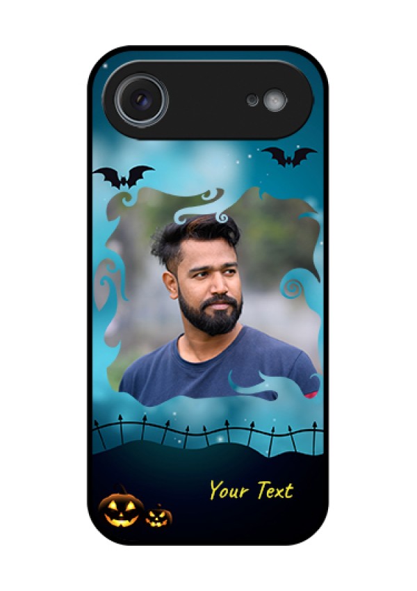 Apple iPhone 17 Air Custom Glass Phone Case - Halloween Frame Design