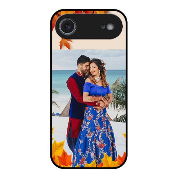 Apple iPhone 17 Air Custom Glass Phone Case - Autumn Maple Leaves Design Apple iPhone 17 Air Custom Glass Phone Case - Autumn Maple Leaves Design