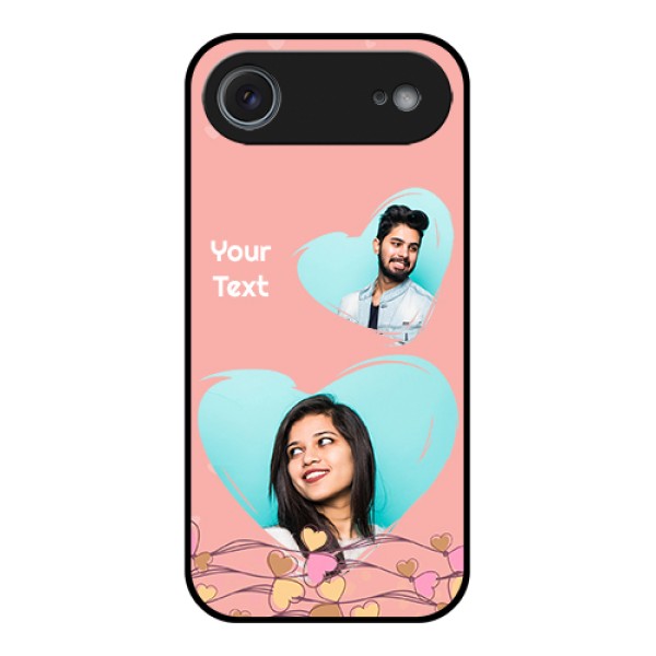 Apple iPhone 17 Air Custom Glass Phone Case - Love Doodle Design Apple iPhone 17 Air Custom Glass Phone Case - Love Doodle Design